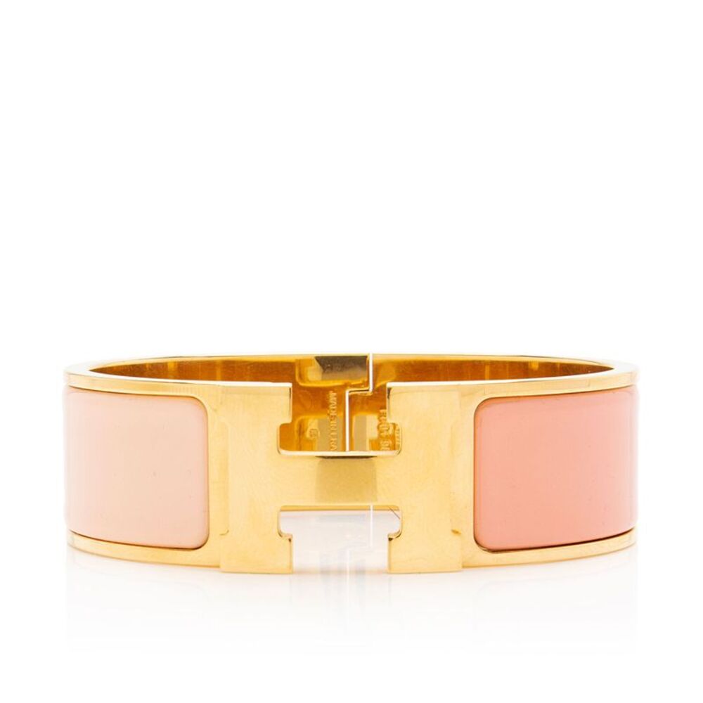 Hermes Bicolor Clic Clac H Wide Bracelet